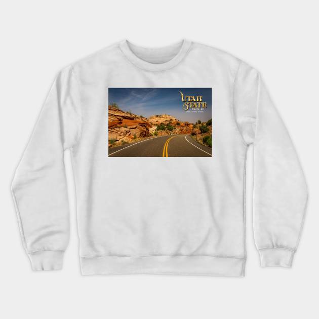 Utah State Route 12 Scenic Drive Crewneck Sweatshirt by Gestalt Imagery